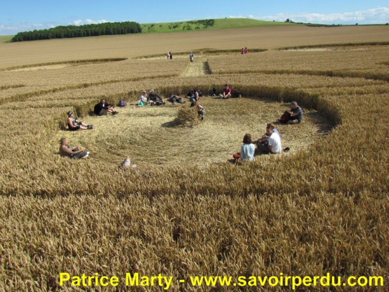 Etchilhampton (2), Wiltshire crop circle, aerial photo 53